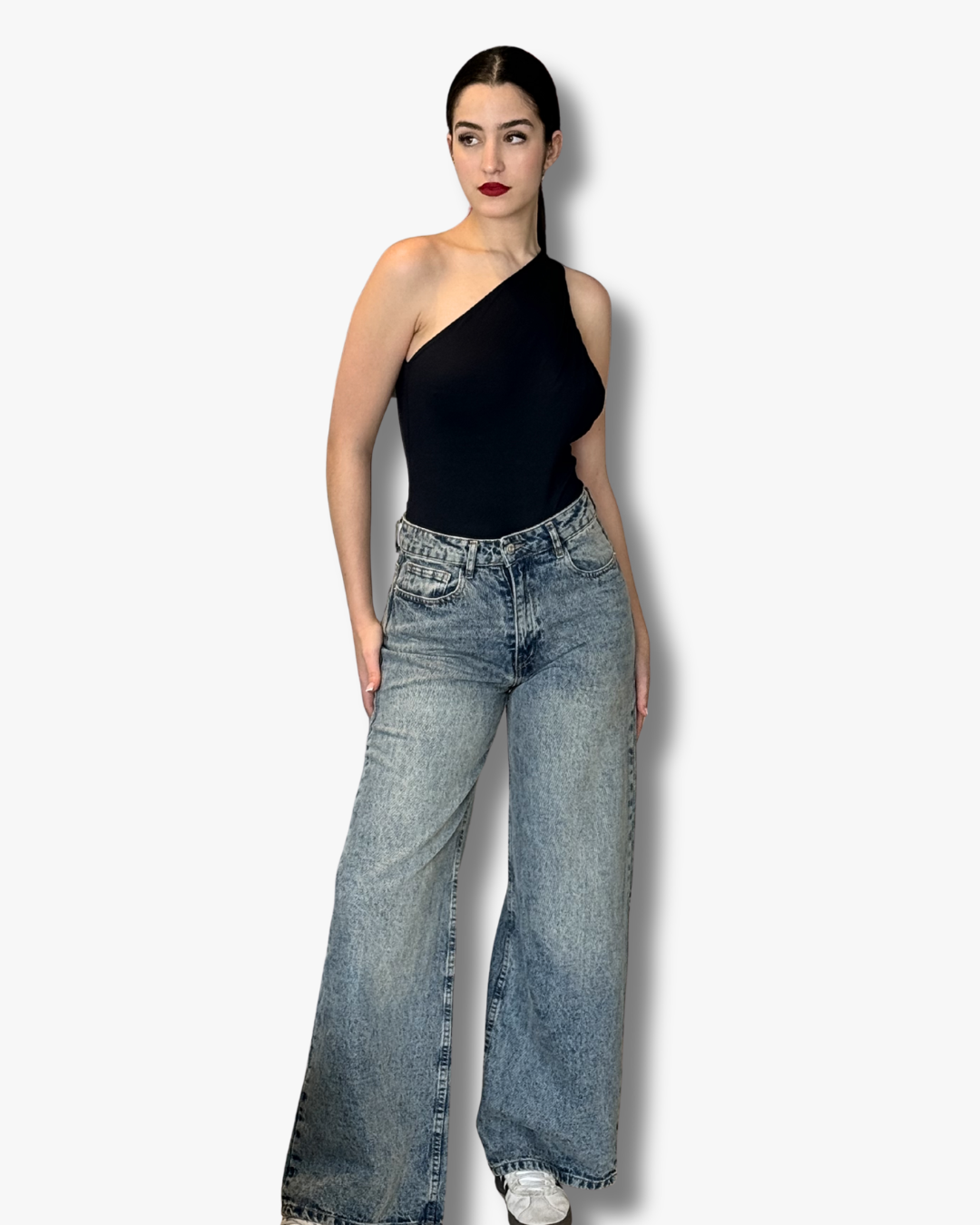 Barrel Regular Waist Jeans