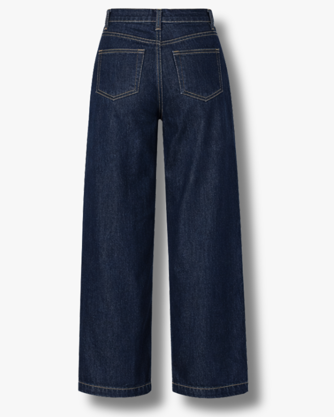 Wide-Leg High-Waisted Jeans