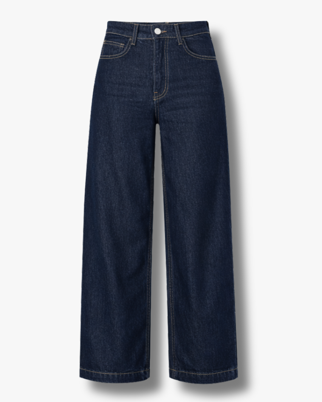 Wide-Leg High-Waisted Jeans