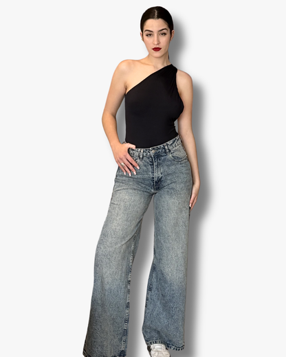 Barrel Regular Waist Jeans