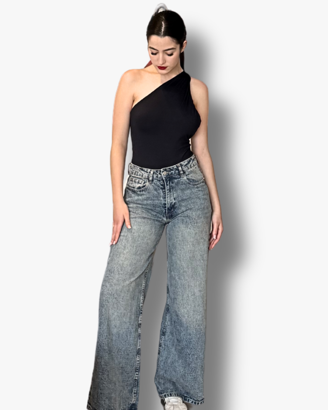 Barrel Regular Waist Jeans
