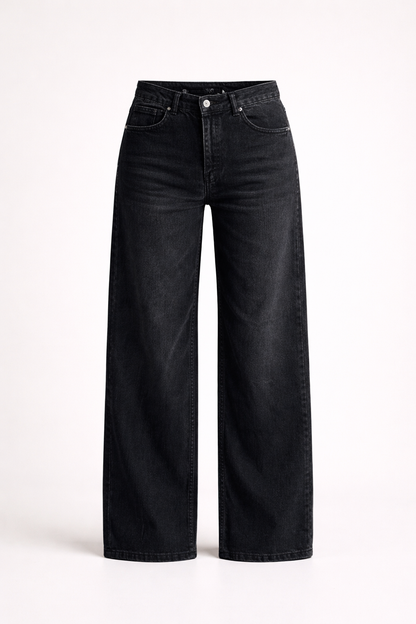 Black Baggy Jeans Regular Waist