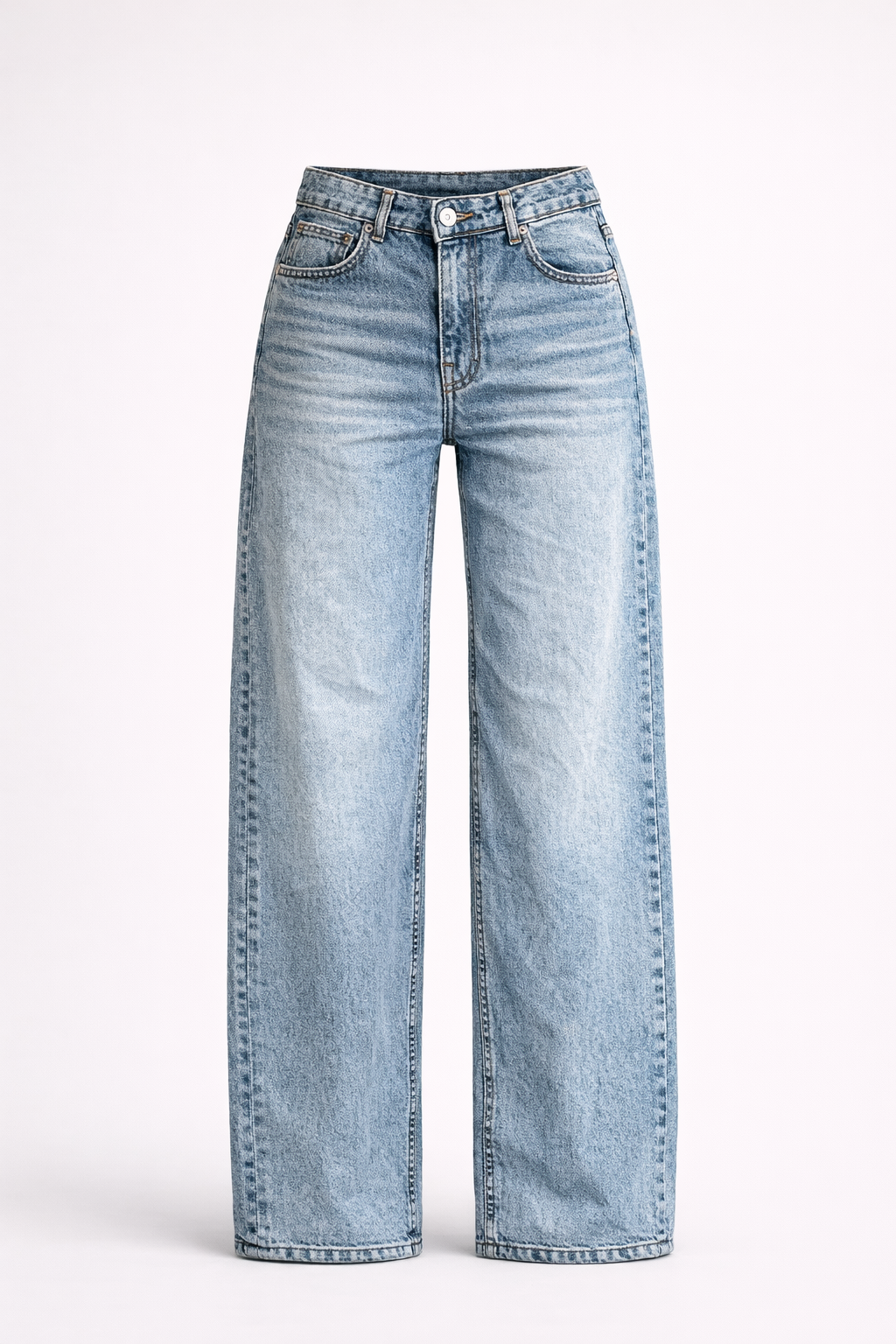 Light Bleu -High waisted Wide leg jeans