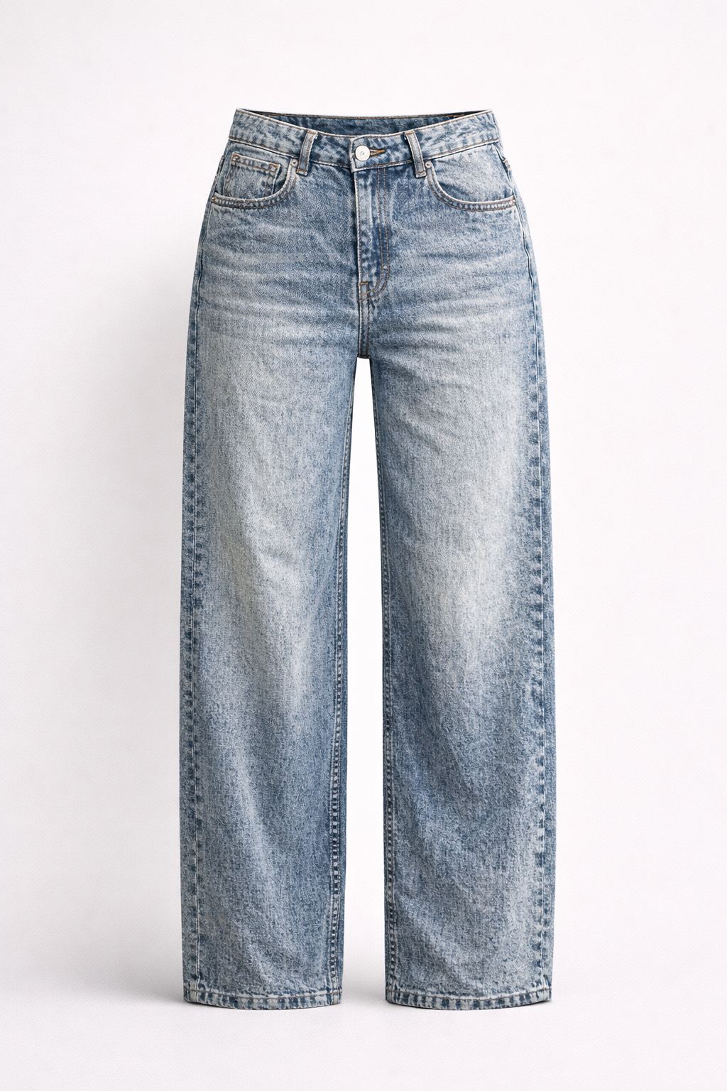 Barrel Regular Waist Jeans
