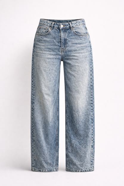 Barrel Regular Waist Jeans